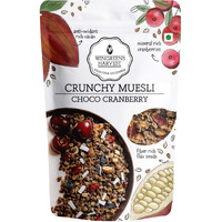 MONSOON HARVEST Wingreens Harvest Crunchy Muesli 800g, Choco & Cranberry |Healthy & Natural, Gluten Free Breakfast Cereal with Whole Grains, Nuts, Seeds and Fruit| Zero White Sugar