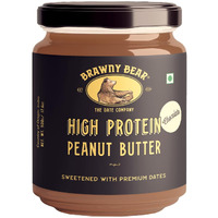 Brawny Bear High Protein Peanut Butter Chocolate Flavour, Nut Butter - 10G Protein Per Serve, 100% Natural Sweetened with Dates, Healthy Chocolate Spread with No Added Sugar, Vegan  200 gm