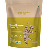 Nourish You Organic Sunflower Seeds Sunflower Seeds 500 G | Raw Sunflower Seeds for Eating | Diet Food | Healthy Snack | Rich in Protein & Fiber