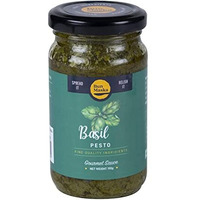 Bun Maska Green Basil Pesto Sauce For Simple Meals and Sides Creamy Pesto | No Artificial Flavors | No Added Msg | Italian Toppings Sauce (190gm)