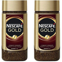 Nestle Nescafe Gold 190gm - Pack of Two (Glass Bottle, Ground, Original Flavor)
