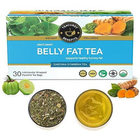 TEACURRY Belly Fat Tea (30 Tea Bags, 1 Month Pack) - Helps to lower the Belly Fat, Manage Weight | Herbal Tea For Men and Women