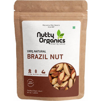 NUTTY ORGANICS Brazil Nuts - 250G (Grade A ++ Nuts, Premium Jumbo Size, Imported) - Richest Natural Source Of Selenium
