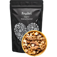 Fruitri Light Broken walnuts 1kg without shell | Akhrot Giri | No Shells, All Flavor | Perfect for Snacking & Baking | Walnut kernels dry fruit value pack