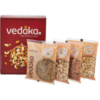 Amazon Brand - Vedaka Premium Dry Fruits Combo | Almonds, Raisins, Cashews and Pista | (4 X 200 Gm) | Kaju, Kishmish, Pista & Badam Combo |