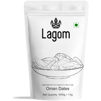 Lagom Omani Dates 1kg | All Natural | No Preservatives | No Added Sugar | Gluten Free | Vegan | Plant Based | Non GMO | Dates Dry Fruits | Khajur | Khajoor | Khejur