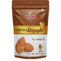 YUM YUM 100% Natural Premium California Almonds 1kg Value Pack Pouch | Premium Badam Giri | High in Fiber & Boost Immunity | Real Nuts | Whole Natural Badam