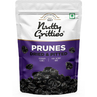 Nutty Gritties California Pitted Prunes - Dried Fruit Plums | Resealable Pouch (Pack of 2-200GMS Each) - 400GMS