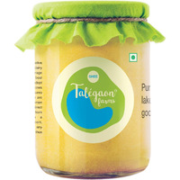 Talegaon farms Ghee - Pure Cow Desi Ghee 500 Ml - Glass Bottle Jar - Vedic Bilona Method - Curd Churned - Natural, Healthy, Preservatives Free - Diet Friendly