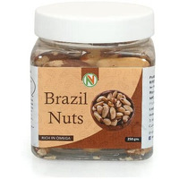 Nature Vit Brazil Nuts, 250G [Jar Pack] | Fresh | Premium | Grade A | Rich In Selenium | Product Of Peru [Stored In Refrigeration For Long-Lasting Freshness]