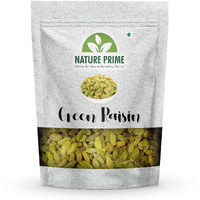NATURE PRIME Raisins 1Kg|Kismis|Rich In Iron&Vitamin B|Seedless Green Kishmish|Healthy Snacks|Dry Fruits,fresh