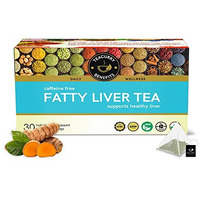 TEACURRY Fatty Liver Tea (1 Month Pack, 30 Tea Bags) - Helps With Fatty Liver Detox, Ginger, 60 Gms