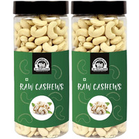 WONDERLAND FOODS (DEVICE) Whole Raw Cashew (Kaju) W400-Grade 1Kg (500G X 2 Jar)