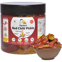 FarmDidi Stuffed Red Chilli Pickle in fresh Mustard Oil | Lal Mirch ka Achar 325g | Bharwa mirchi ka achar | Banarasi Red Chilli Pickle | No garlic Stuffed Red Chilli Pickles | Traditional Recipe