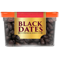 Manna Black Dates 400 grams - Khajoor | Khajur 100% Natural. Rich In Iron, Fibre & Vitamins. Premium Imported, Fresh