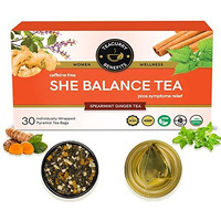 TEACURRY Pcos Tea (1 Month Pack, 30 Tea Bags) - Helps With Hormone, Period And Weight - Pcos Pcod Tea - She Balance Ginger Tea, 60 Gms