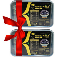 EVRR Premium Kimia Gold Dates 1kg, 100% Natural khajur dry fruits (Gluten Free, Non-GMO & Vegan) (gift pack 500g X 2)