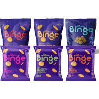 The Healthy Binge Assorted Baked Chips Snacks for Adults and Kids | Ragi, Jowar, Moringa, Amaranth & Quinoa Crispies | Indian Masala, Cajun Spice, Cheese, BBQ, Chatpata Chaat, Salted Caramel | Pack of 6 (40 Gm X 6)