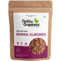 Nutty Organics Almonds Mamra - 500 GM (Grade A ++ Nuts, Premium,Rich In Oil, Imported) Richest Natural Source of Vitamins, Magnesium & Protien | Special Mamra Badam Giri