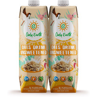 Only Earth Oats Beverage| Unsweetened Drink | Lactose Free | Preservatives Free | Plant Based | Dairy Alternative | Source of Calcium | Source of Vitamin B1, B2 & B12 1 Litre (Pack of 2)