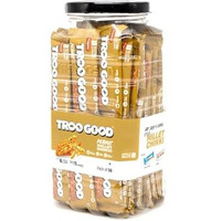 TROOGOOD Peanut Millet Chikki | Protein & Fiber-Rich Jaggery Energy Bars | Gajak | No Added Preservatives or Colours | Jar of 50Pcs, 16g Each