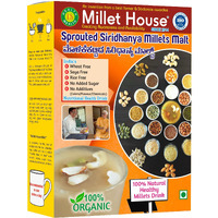 Millet House Sprouted Siridhanya Millets Malt 1KG | 30 Natural Ingredients | 100% Healthy Chemical Free Natural Certified Millet Drink | Traditional Millets Organic Health Mix - (Pack of 1, 1 Kg)