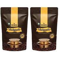 Continental Malgudi Filter Powder Coffee 500gm Pouch (80% Coffee - 20% Chicory) Pack of 2, Bag