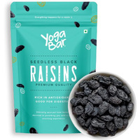 YogaBar Premium Black Raisins 1kg | Kishmish | 100% Fresh Pure Seedless Kismis Raisins | Munakka Dry Fruit|Rich in Iron, Fibre, Potassium & Boosts Immunity |Healthy Snacks|Dry Fruit Gift Pack