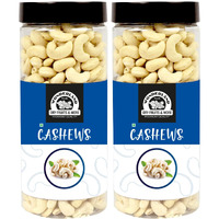 WONDERLAND FOODS Whole Raw Cashew (Kaju) W320-Grade 900g (450g X 2 Jar)