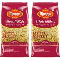 Manna Little Millet Unpolished 1Kg Natural Grains Kutki/Samai/Same/Samulu | Native Low GI Millet Rice | High Protein & 100% More Fibre than Rice -500g (Pack of 2)
