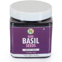 Nature Vit Basil Seeds, 300G | Tukmaria Seeds | Falooda Seeds | Beat The Heat With Sabza Seeds | High Fibre And Omega 3 | Seeds For Eating | Weight Management