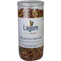 Lagom Gourmet Pistachio Kernels 500g | All Natural | No Preservatives | No Additives | Gluten Free | Vegan | Plant Based | Non GMO | Nuts | Dry Fruits | Pistachios | Pista Without Shell