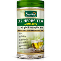 Shuddhi 32 Herbs Tea | Ayurvedic Detox Kadha | Natural Ingredients Dalchini, Gulab, And Giloy | Herbal KaadaTo Improve Digestion, Immunity, 250gm