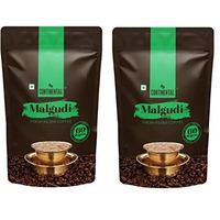Continental Malgudi Filter Ground Coffee 500gm Pouch ( 60% Coffee - 40% Chicory ) Pack of 2, Bag