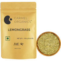 Carmel Organics Lemongrass Whole 100 gm | Makes 50+ Cups of Herbal Tea | Natural | No Added Preservatives | Chukku Khasi or Elumichai Poondu,Karpooravalli,Nimmakaya Pulihora | Cymbopogon flexuosus