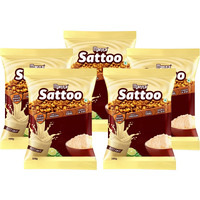 Manna Sattu Atta 2.5Kg 100% Channa Sattu Roasted Gram Atta Flour (500 X 5 Packs)