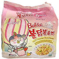 NOTTACIA Samyang Buldak Cream Carbonara Hot Chicken Flavor Ramen Pack Of 5, 700G