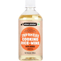 Urban Platter Japanese Hon Mirin Cooking Seasoning, 500 ML [Traditionally Brewed, Sweet Rice Hon Mirin, Perfect for Soups & Stews]