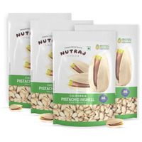 Nutraj California Roasted & Salted Inshell Pistachios 800g (200g x 4) | Salted Pista | Crunchy & Healthy | Healthy Snacks | Dry Fruits & Nuts | Rich in Vitamin & Minerals | Withshell Pistachio