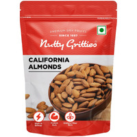 Nutty Gritties Premium California Almonds Badam, 1Kg, Raw American Almonds, 100% Natural | Resealable Pouch