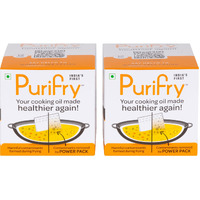 Purifry Power Pack | Reduces Harmful Contaminants Formed During Frying | Suitable For All Cooking Oils & Desi Ghee | Science-Backed | 12 Units in 1 Pack (Pack of 2)