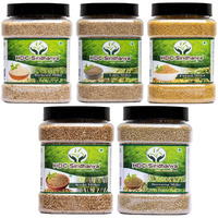 HDC Siridhanya Unpolished and organic 5 positive millets Little, Kodo, Foxtail, Barnyard and browntop each millet 900gm, Narurally Grown from Andhra Pradesh