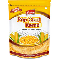 Desire Popcorn Kernel Seeds 1 Kg | Big Size Gourmet Pop Corn Kernels Imported | High Expansion | A Grade Makkai Popcorn