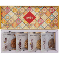 Amazon Brand - Vedaka Premium Dry Fruits Combo | Gift Box | 400 Gm | With Almond 100 Gm, Cashew 100 Gm, Raisin 100 Gm And Pistachio 100 Gm |