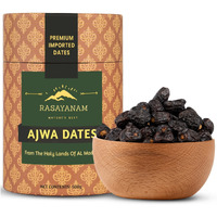 Rasayanam Madina Original Ajwa Dates khajoor (500 gms) | From the finest farms of Mecca | Fresh & Authentic dry fruits