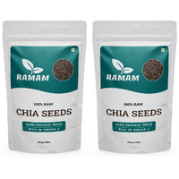 Ramam Chia seeds 500gm For Weight Management | Natural Chia Seeds for Eating - Rich in Omega 3| High Protein seeds | Gluten Free |Helps in Manage Cholesterol level & Blood Pressure - 500g