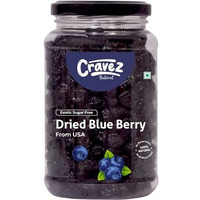 Cravez Dried Blueberries - 200g, Sweet Berries | Dried Fruits | Rich in Calcium, Vitamin K | Healthy Skin | Boost Immunity | Vegan, Non-GMO, Preservative-Free | Blueberry Snacks