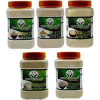 HDC Siridhanya Unpolished & Positive Natural Millet Flour Combo Pack of 5 (Foxtail, Kodo, Barnyard , Little , Browntop , Each 700gm with Hygienic packed in Jar )