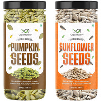 GreenFinity Organic Sunflower & Pumpkin Seeds Combo for Healthy heart, Restful sleep, Boosted energy and Weight management - 300g