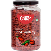 cravez Premium Dried Goji Berries - 500Gm|Sugar Free Goji Berry Dry Fruit|High In Vitamin A|Rich In Antioxidants|Boosts Immunity|Aids In Weight Management|Toppings For Fruit Salads & More